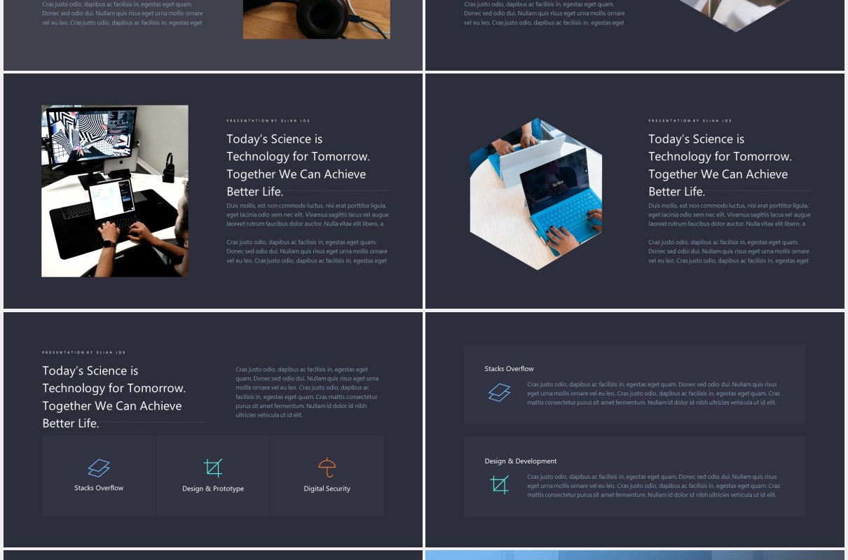 商业互联网技术项目宣传展示PPT模板tech powerpoint template
