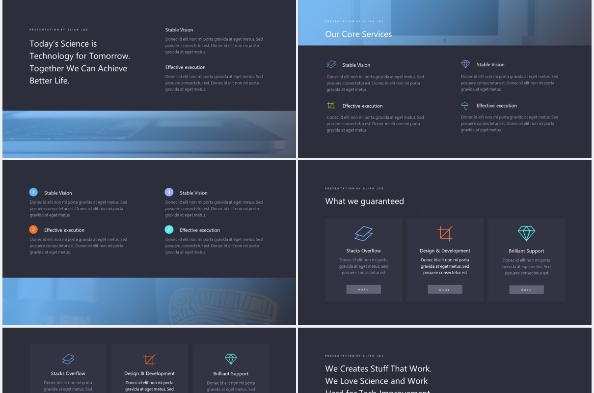 商业互联网技术项目宣传展示PPT模板tech powerpoint template