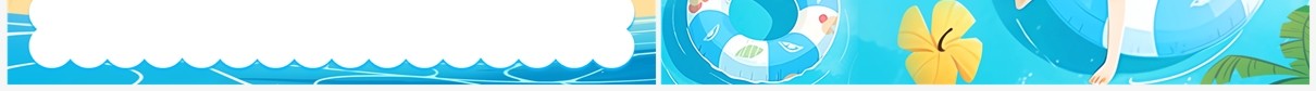 蓝色卡通风你好7月月度总结PPT模板