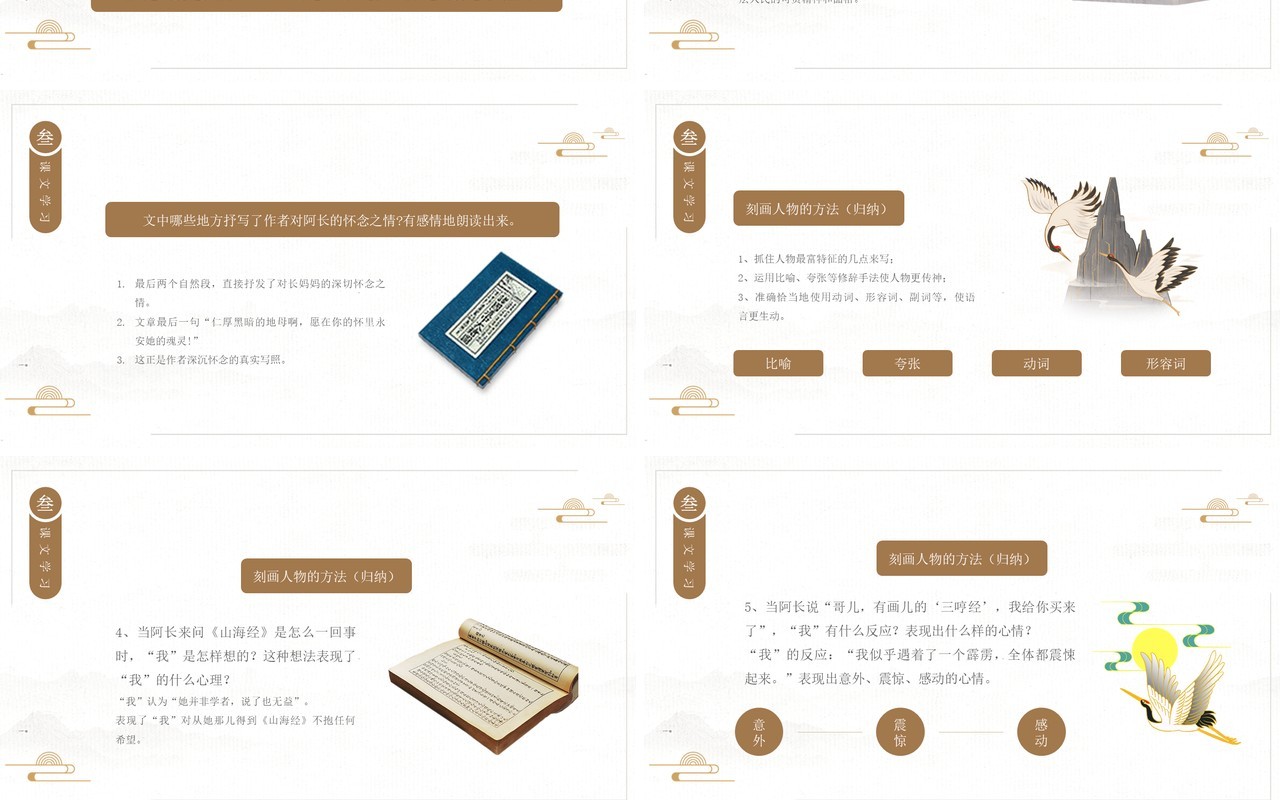 部编版七年级语文下册阿长与山海经课件PPT模板