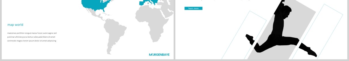 蓝色简约公司个人介绍PPT模板morgenbaye powerpoint template