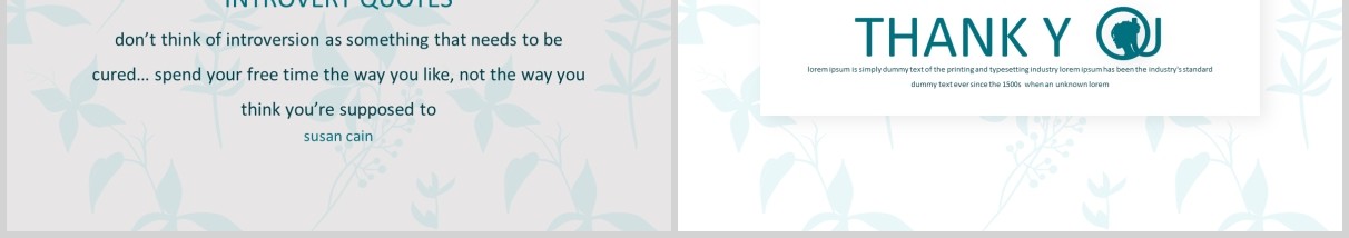 内向型求职竞聘个人简历介绍PPT模板版式设计Introvert Powerpoint Template