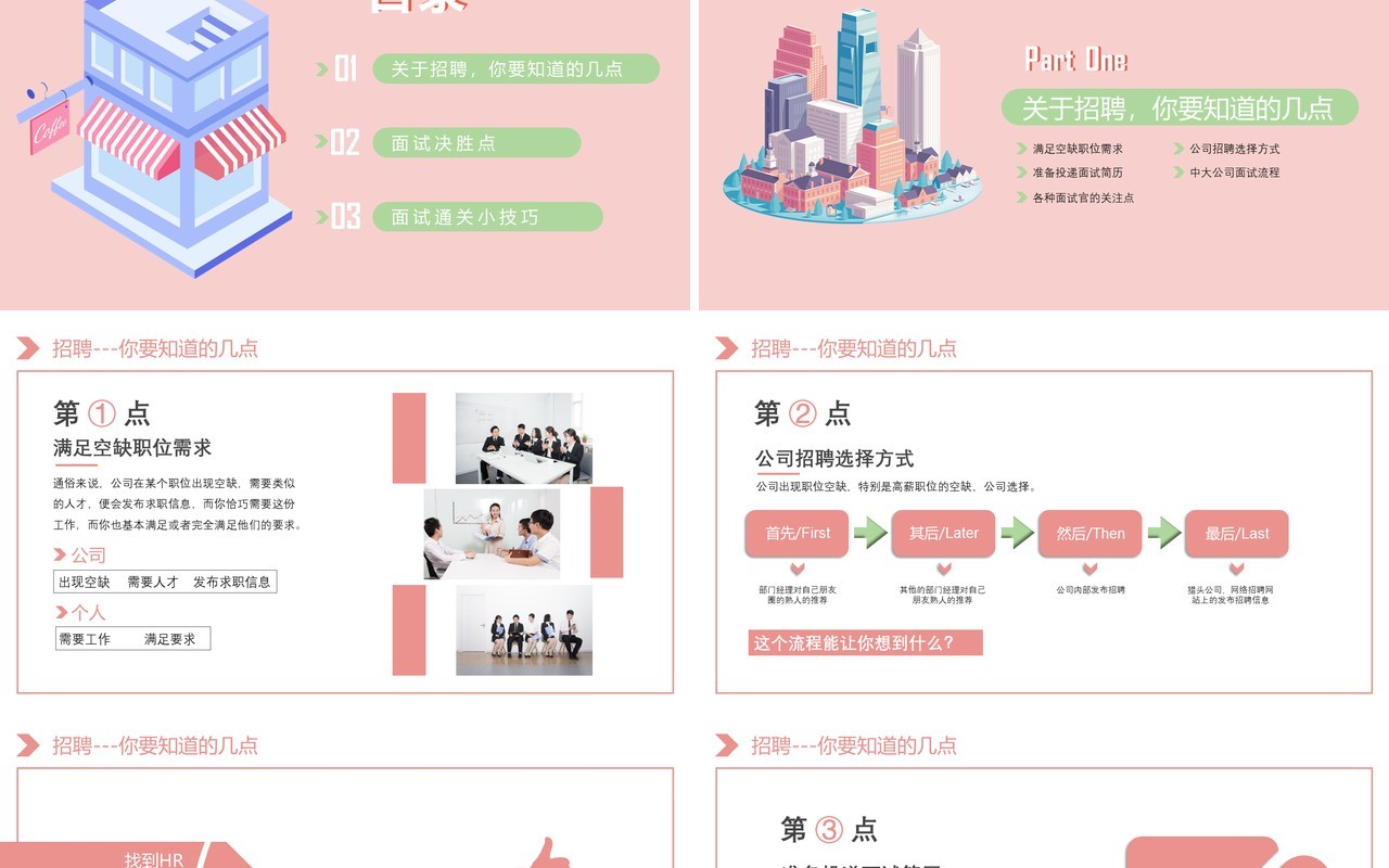 面试技巧PPT模板5