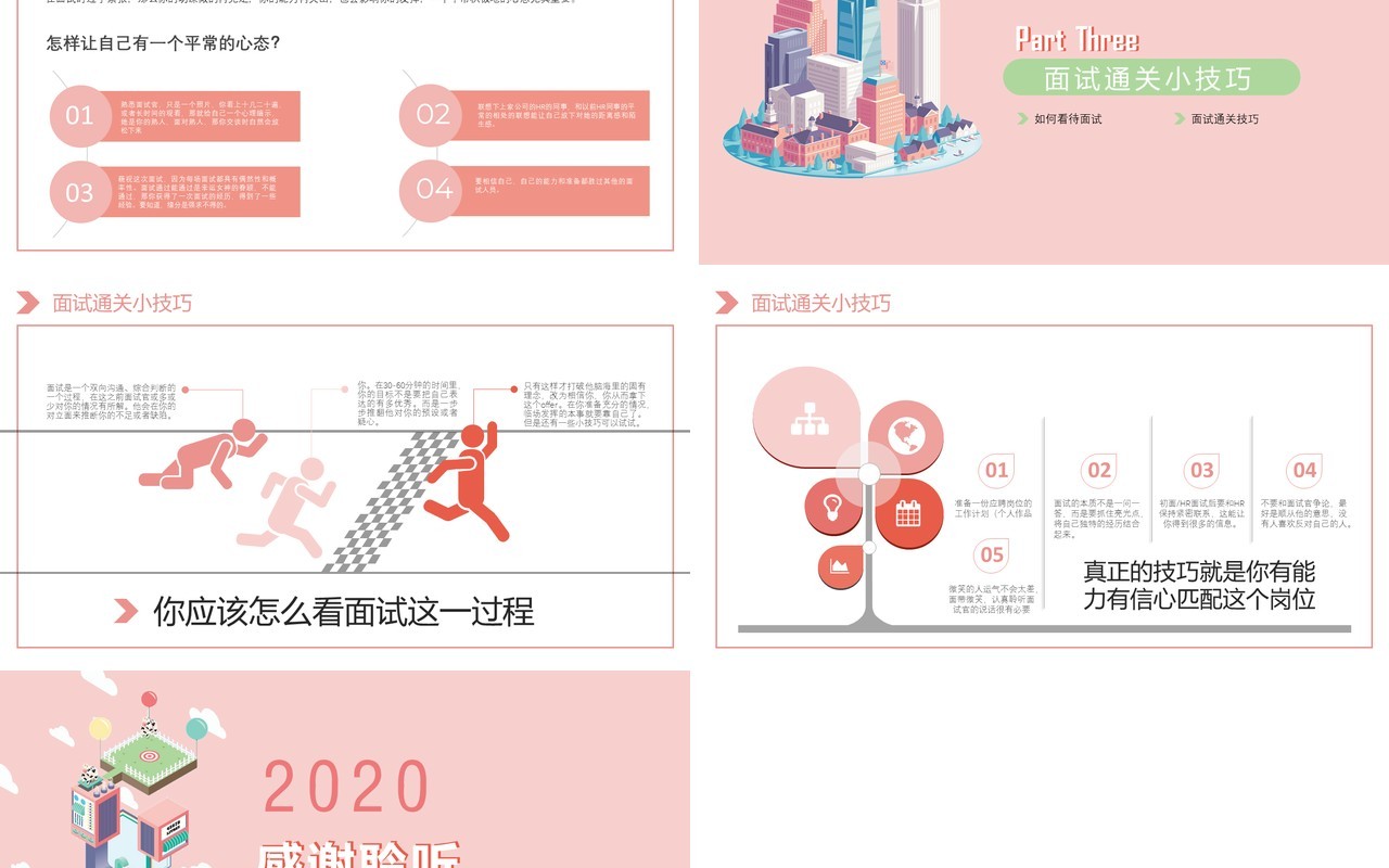 面试技巧PPT模板5