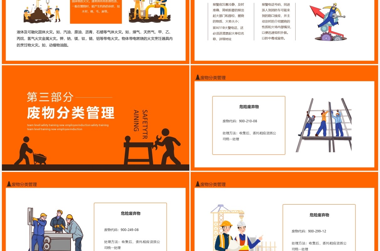 班组级安全培训新员工入职安全培训动态PPT模板