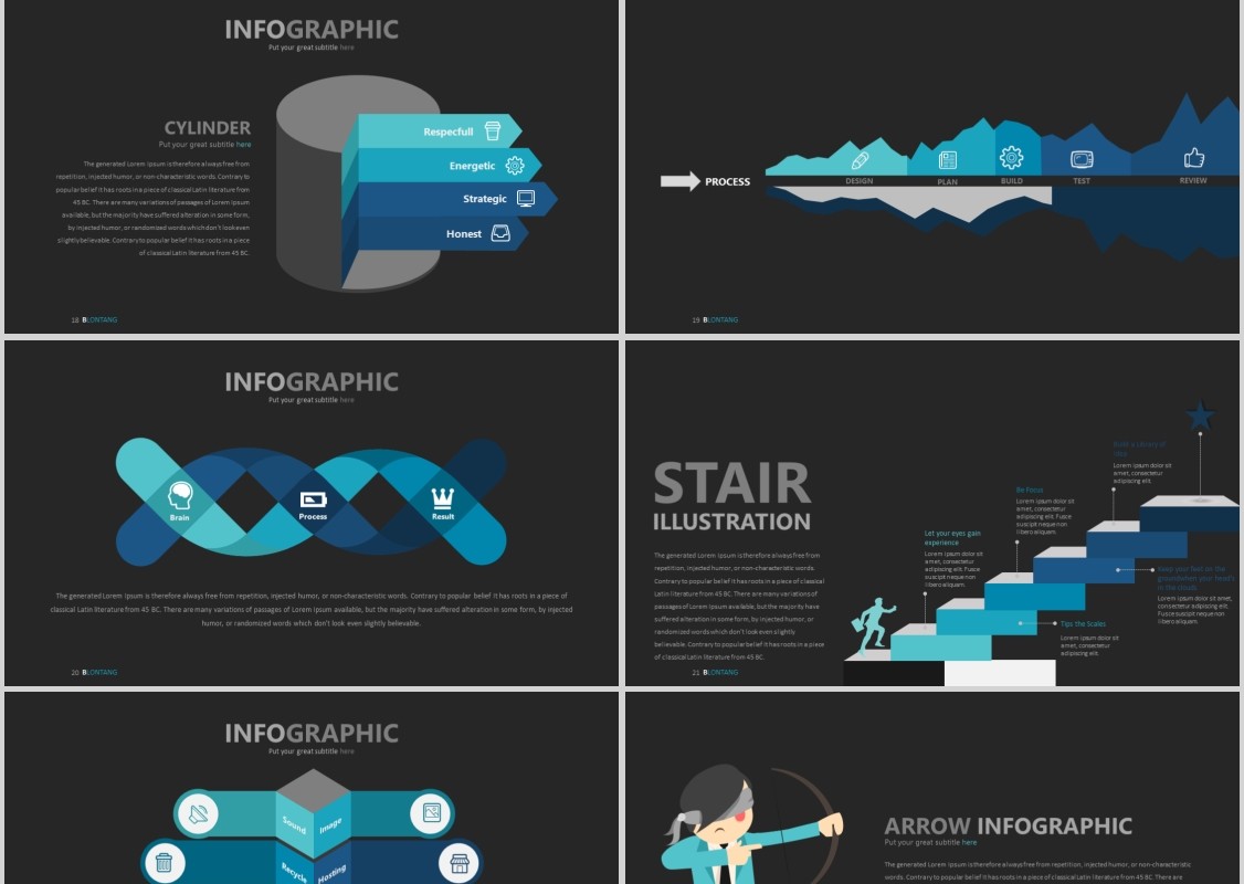 产品计划书PPT信息可视化模板Blontang - Powerpoint Template