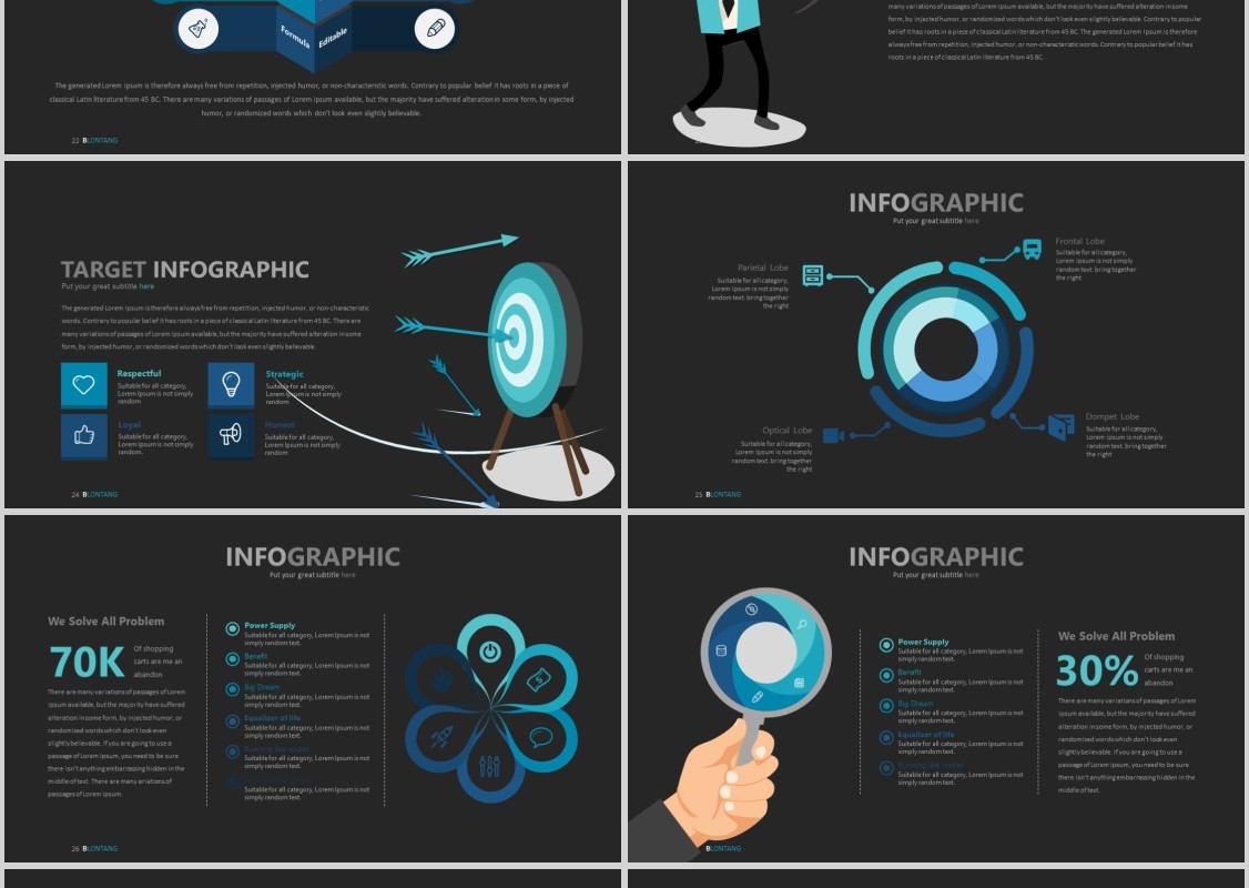 产品计划书PPT信息可视化模板Blontang - Powerpoint Template