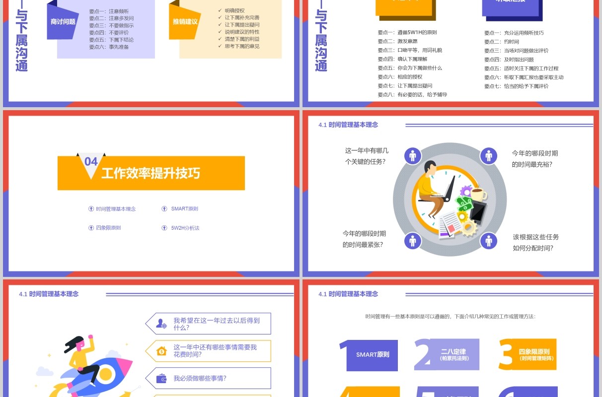 企业员工培训工作效率与能力提升课件PPT模板