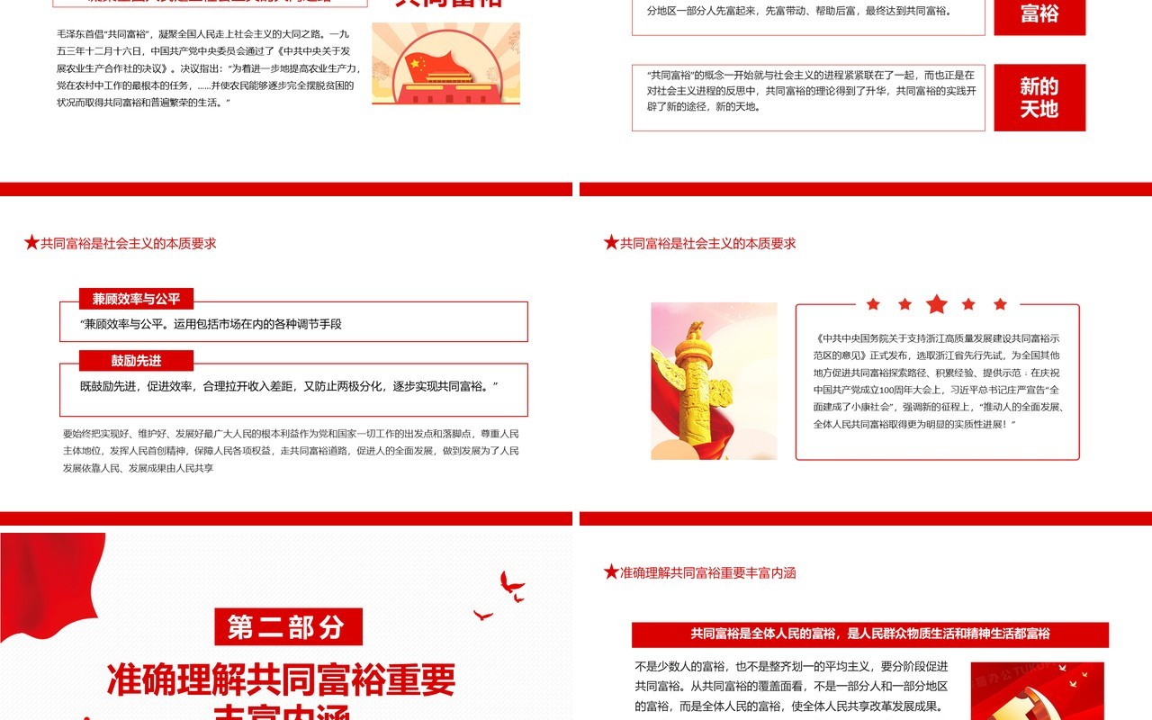 准确把握共同富裕的科学内涵与实现路径动态PPT模板