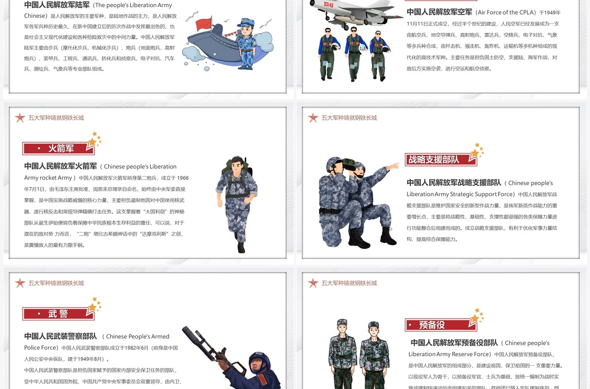 简约大气风八一建军节九十五周年PPT模板