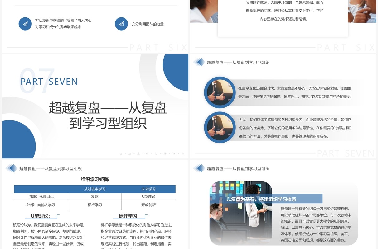 蓝色商务风把经验转化为能力PPT模板