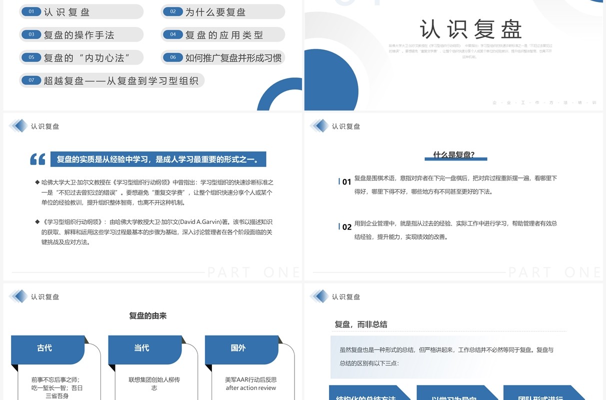 蓝色商务风把经验转化为能力PPT模板