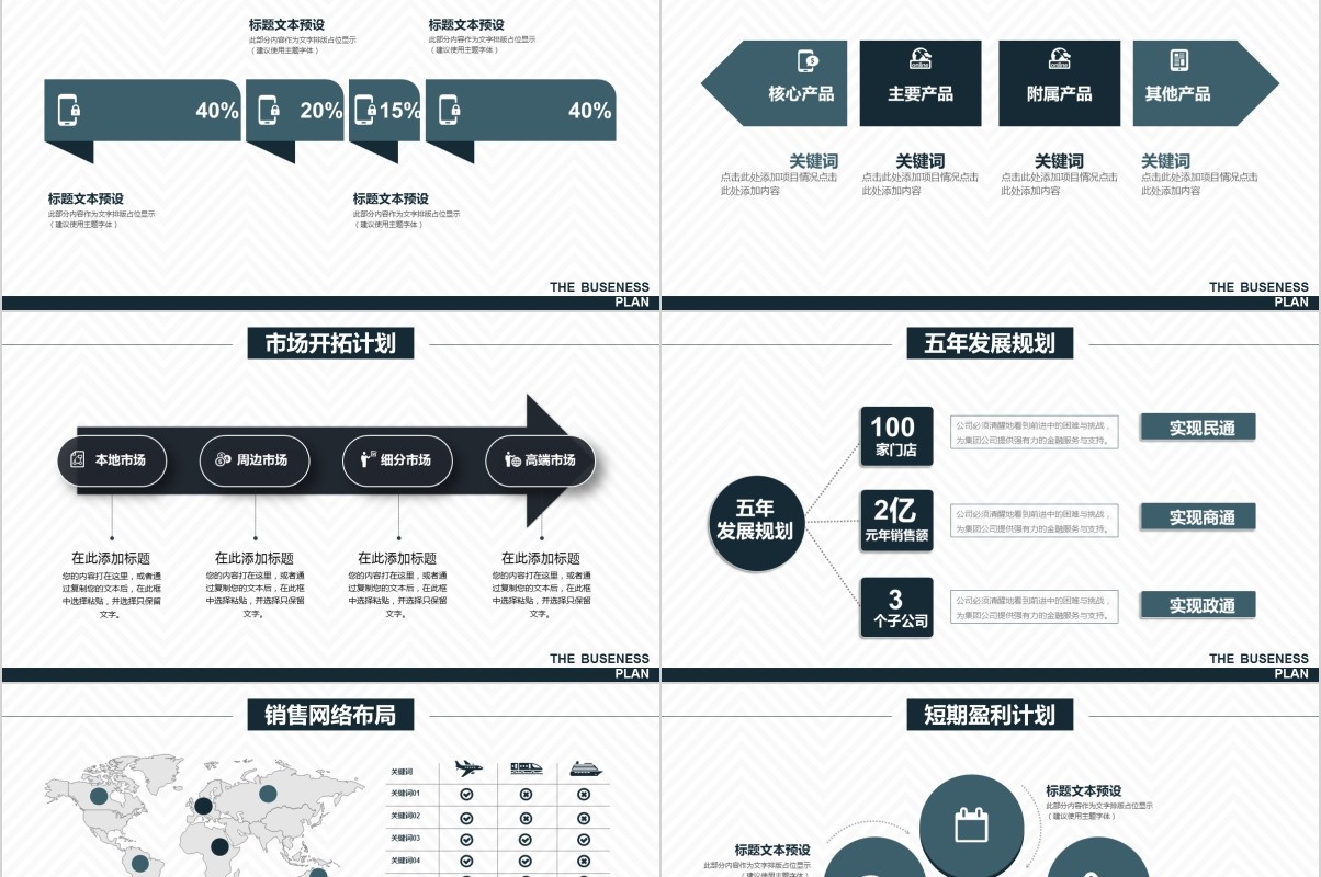 创业融资商业项目计划书PPT模板