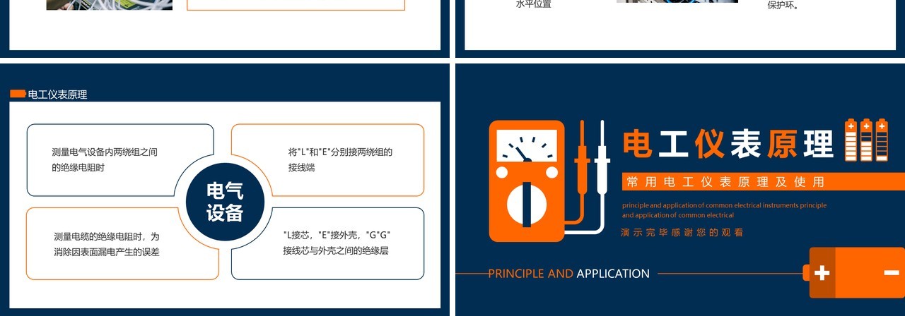 常用电工仪表原理及使用动态PPT模板