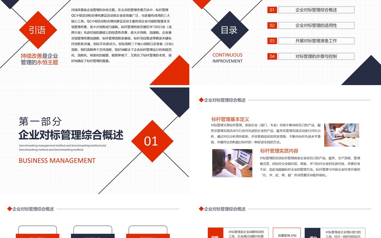 对标之路对标管理方法及实践动态PPT模板