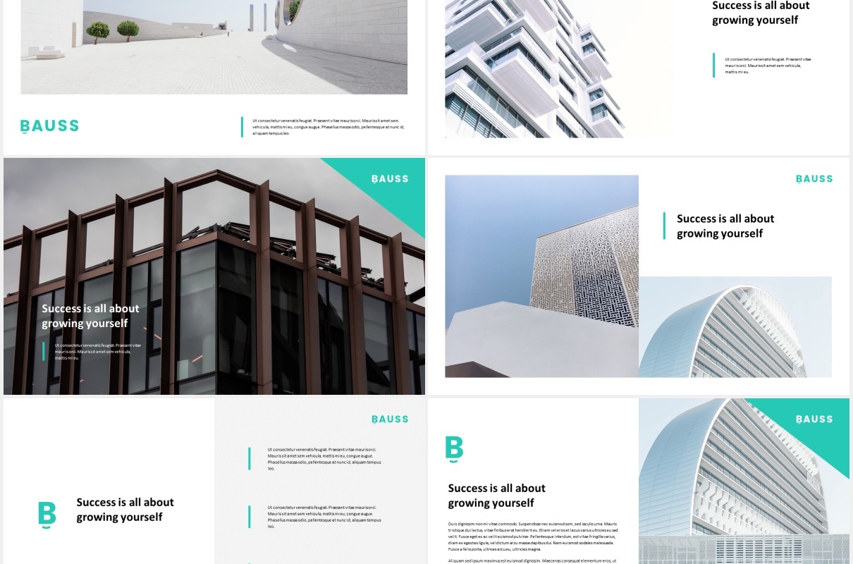 商业企业公司宣传介绍PPT模板bauss simple corporate powerpoint template