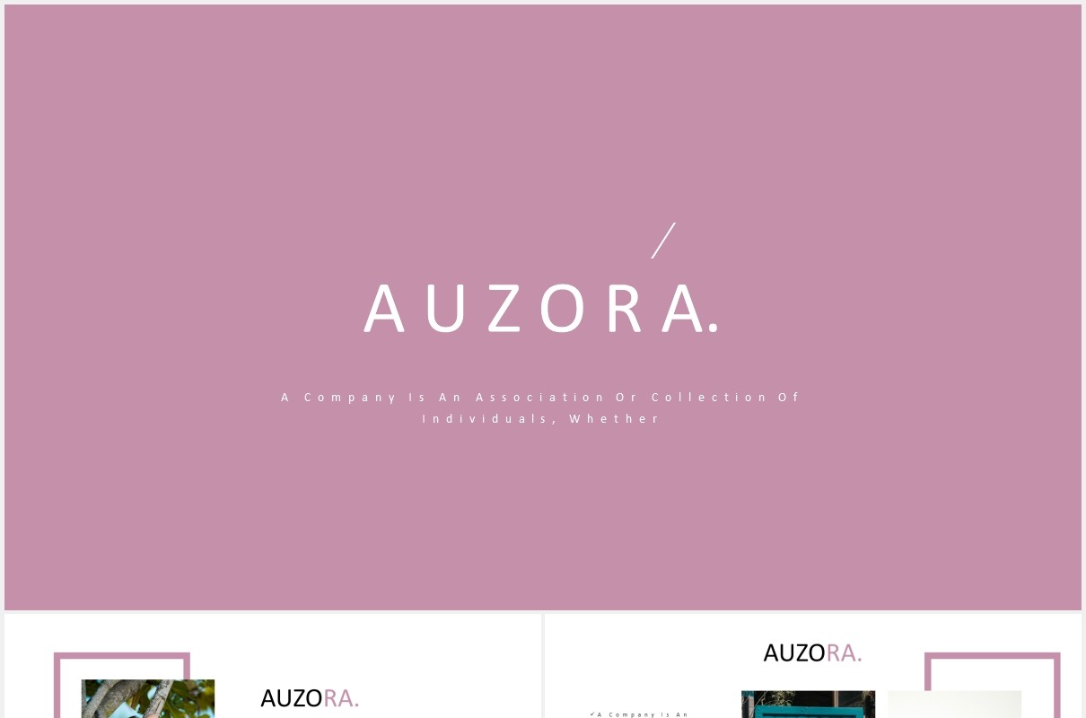 时尚电子照片展示PPT模板auzora powerpoint template