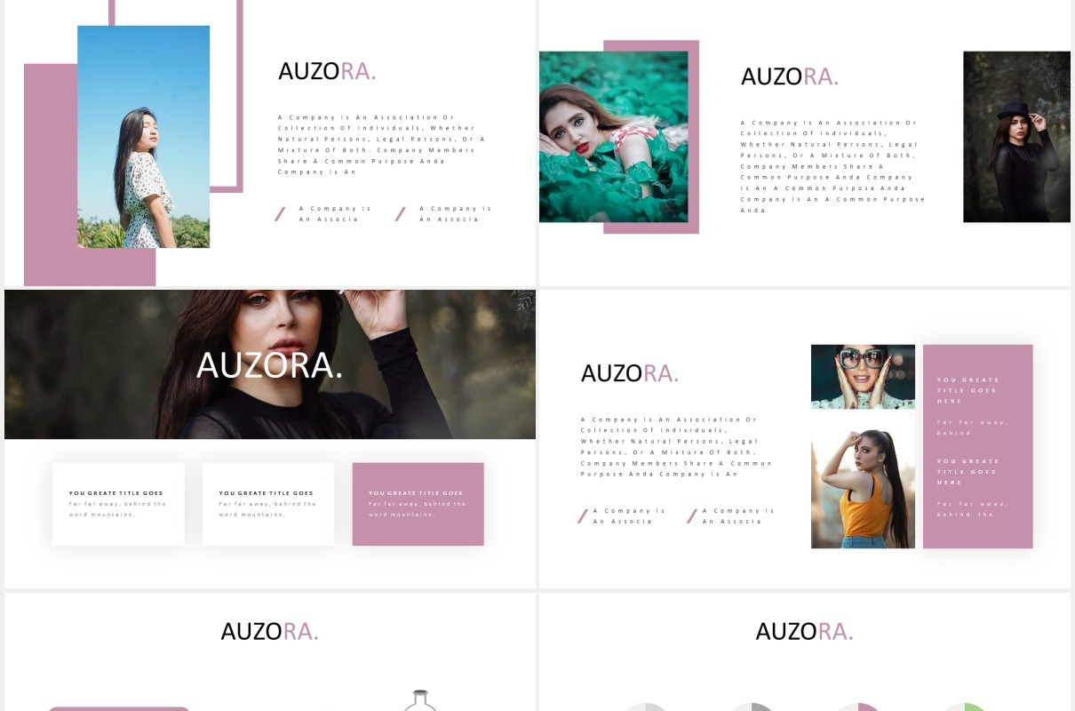 时尚电子照片展示PPT模板auzora powerpoint template