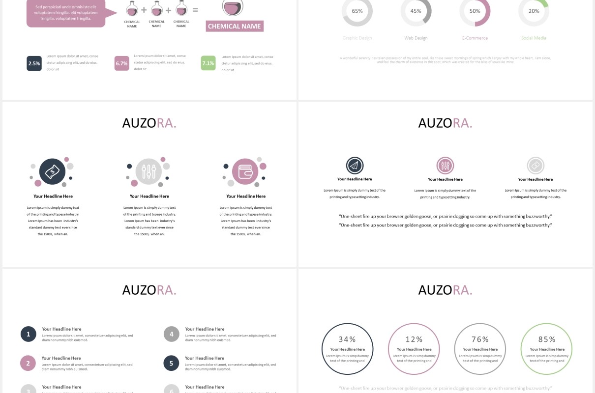 时尚电子照片展示PPT模板auzora powerpoint template