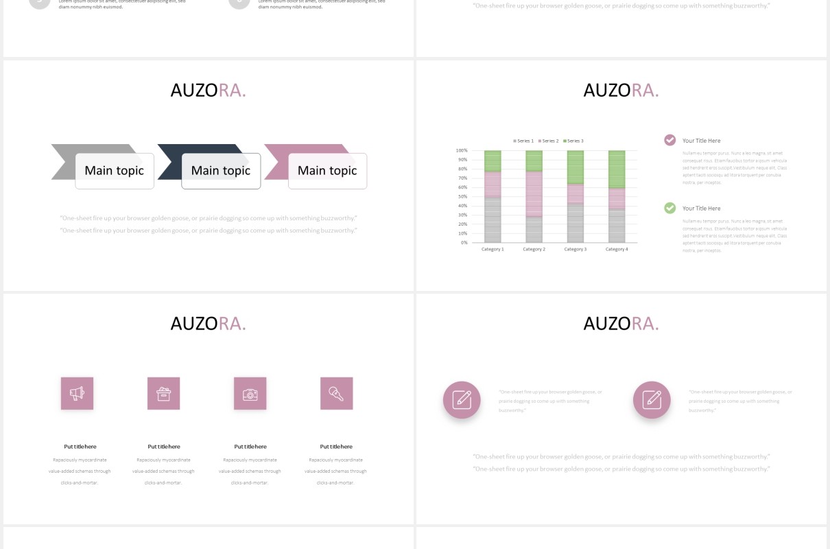 时尚电子照片展示PPT模板auzora powerpoint template