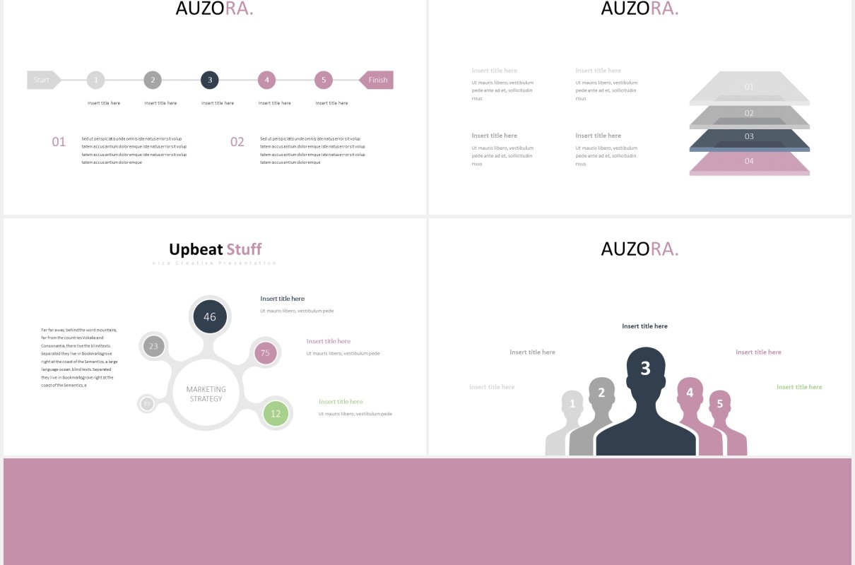 时尚电子照片展示PPT模板auzora powerpoint template