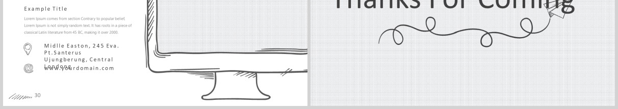 手绘互联网信息图形PPT模板版式设计Nouva Powerpoint Template