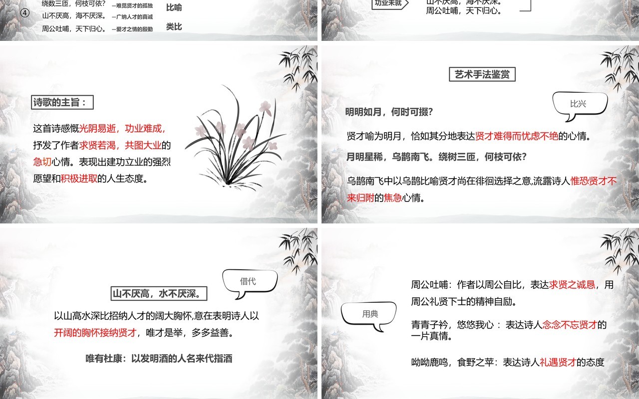 部编版高中语文必修二短歌行课件PPT模板