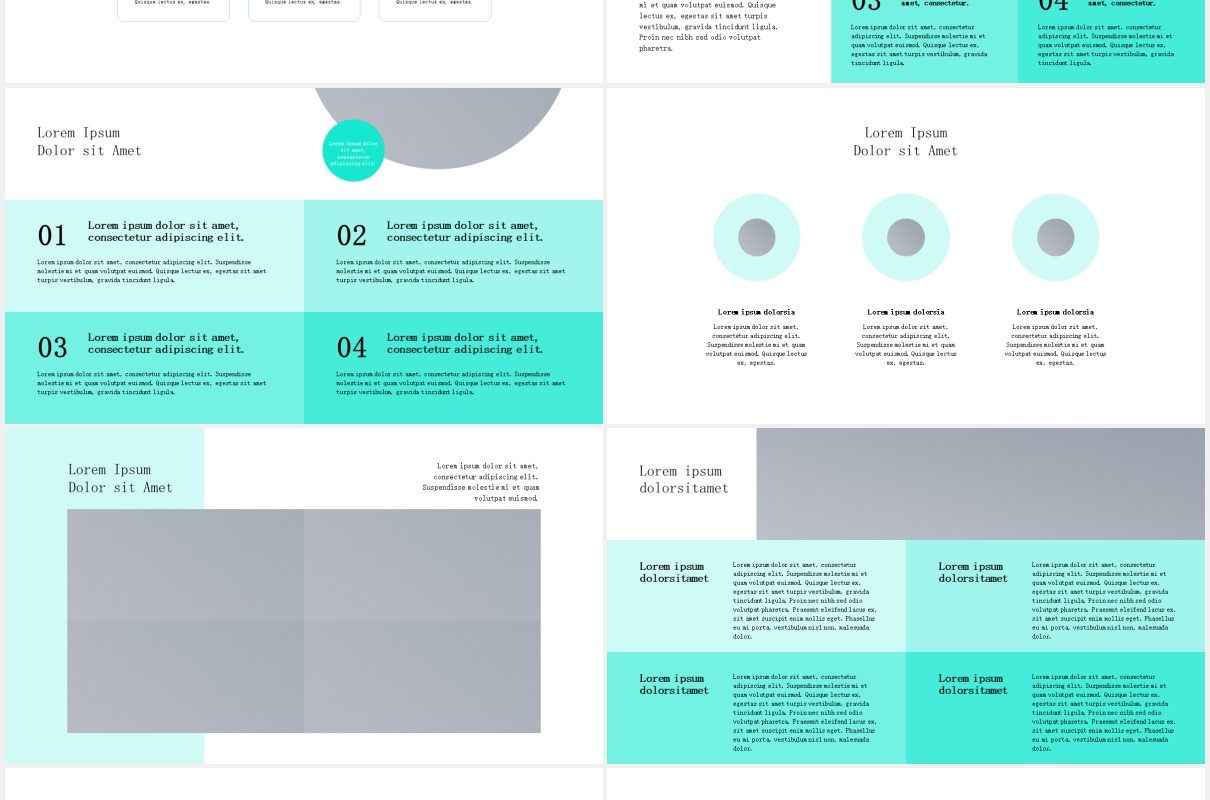 简约绿色公司业务宣传介绍图片版式设计PPT模板PROGETTER - Business PowerPoint Template