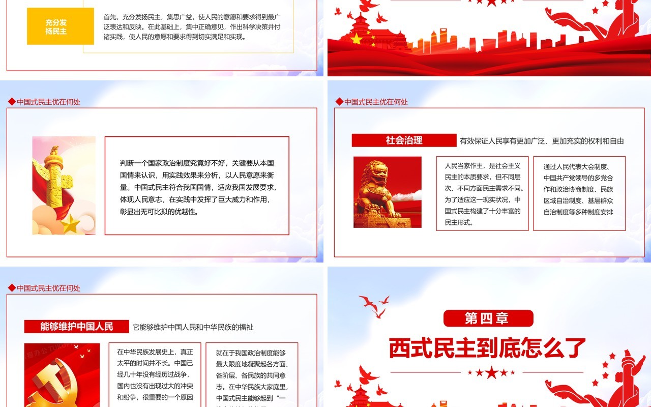 民主还是国产的好中国式民主为什么符合国情动态PPT模板