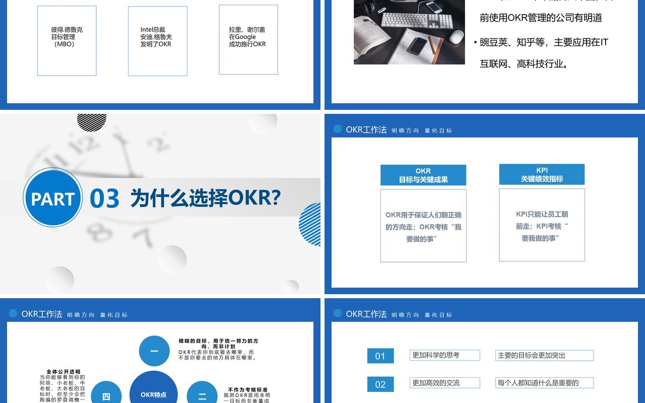 完整企业管理培训OKR工作法课件PPT模板
