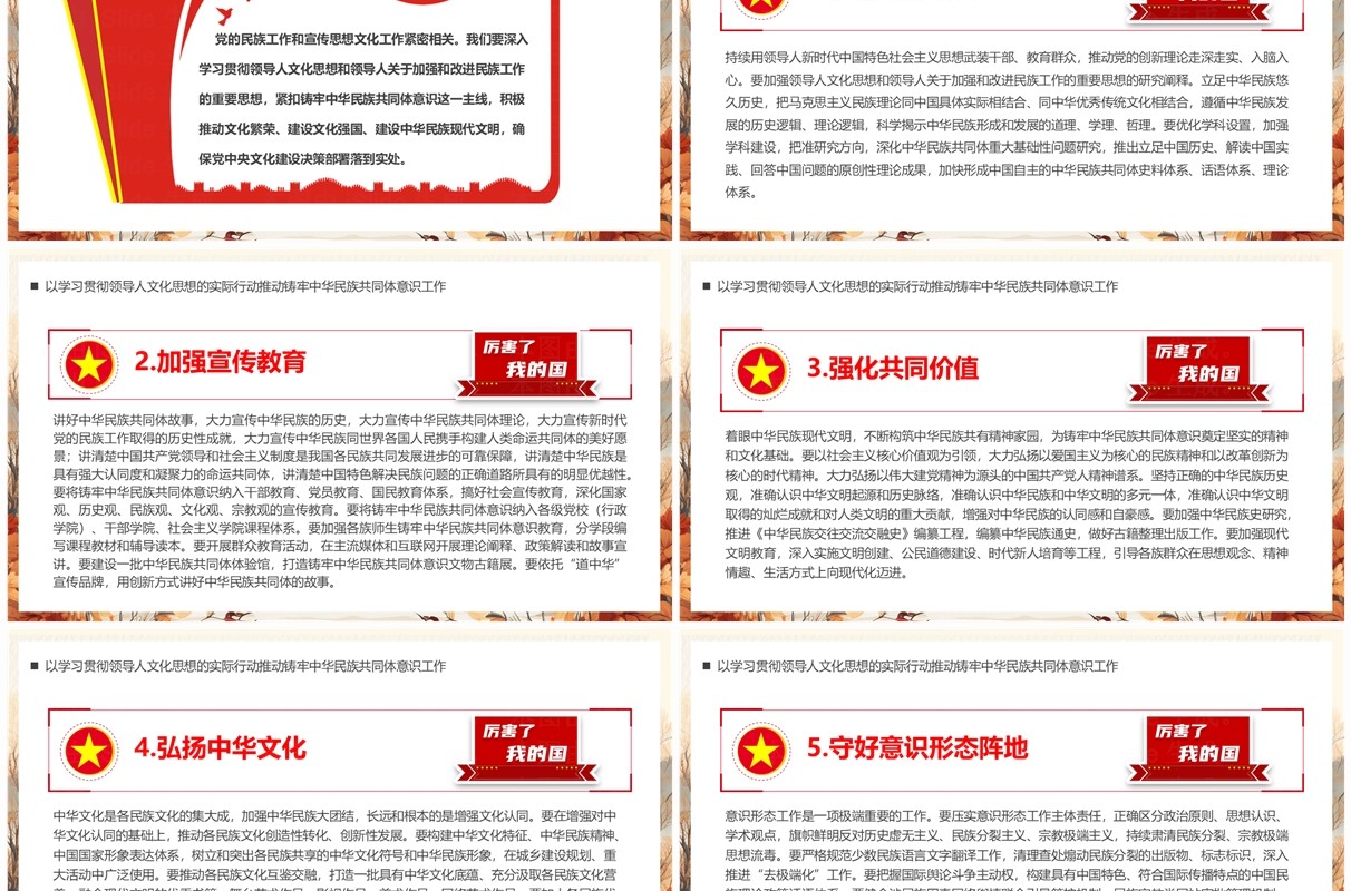 筑牢中华民族共同体意识PPT模板