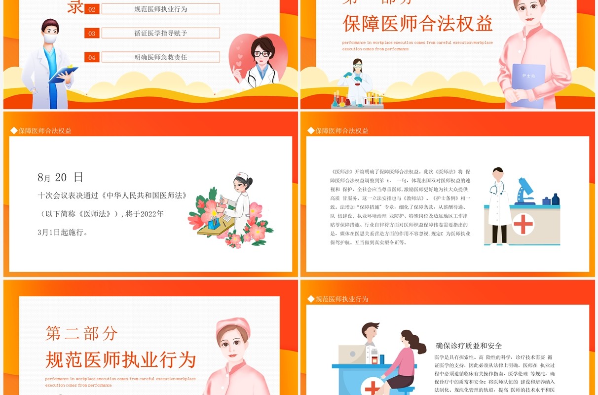 医师法亮点解读促进医疗卫生事业的发展保障健康动态PPT模板
