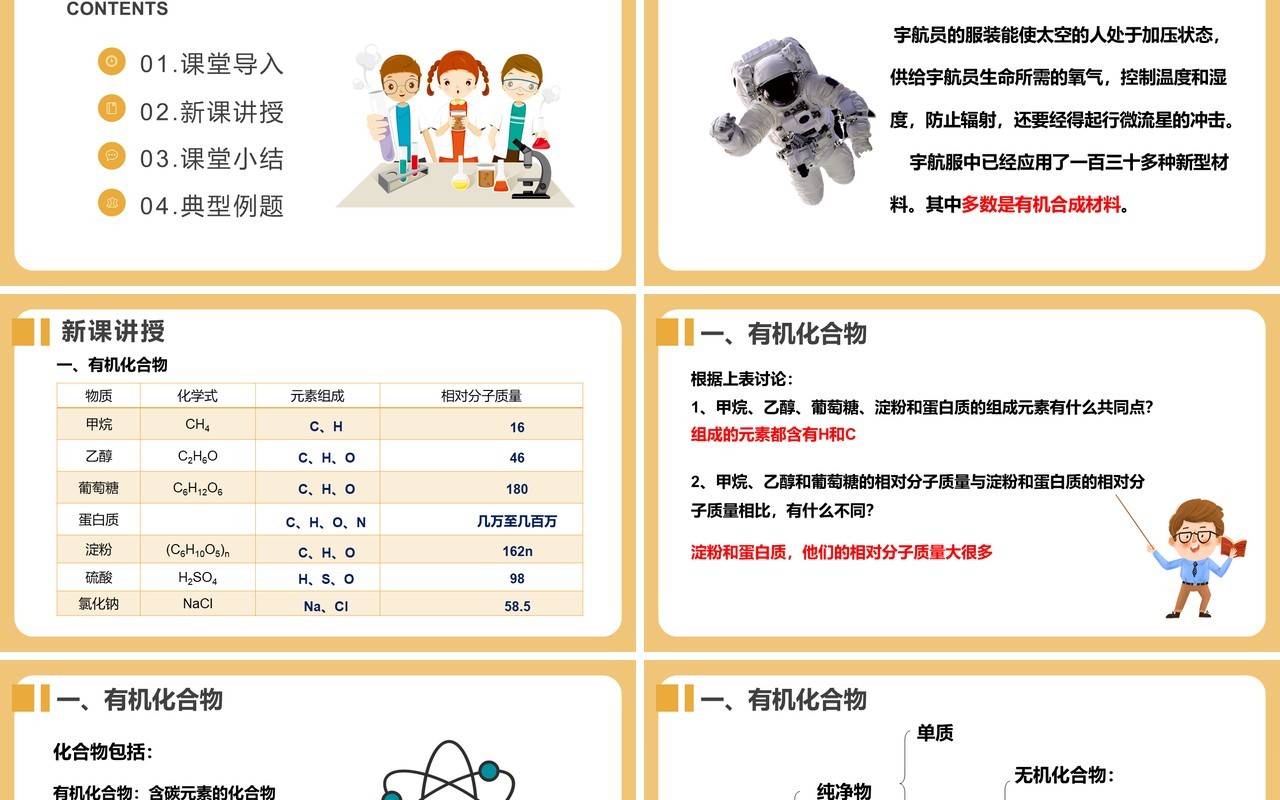 部编版九年级化学下册有机合成材料课件PPT模板
