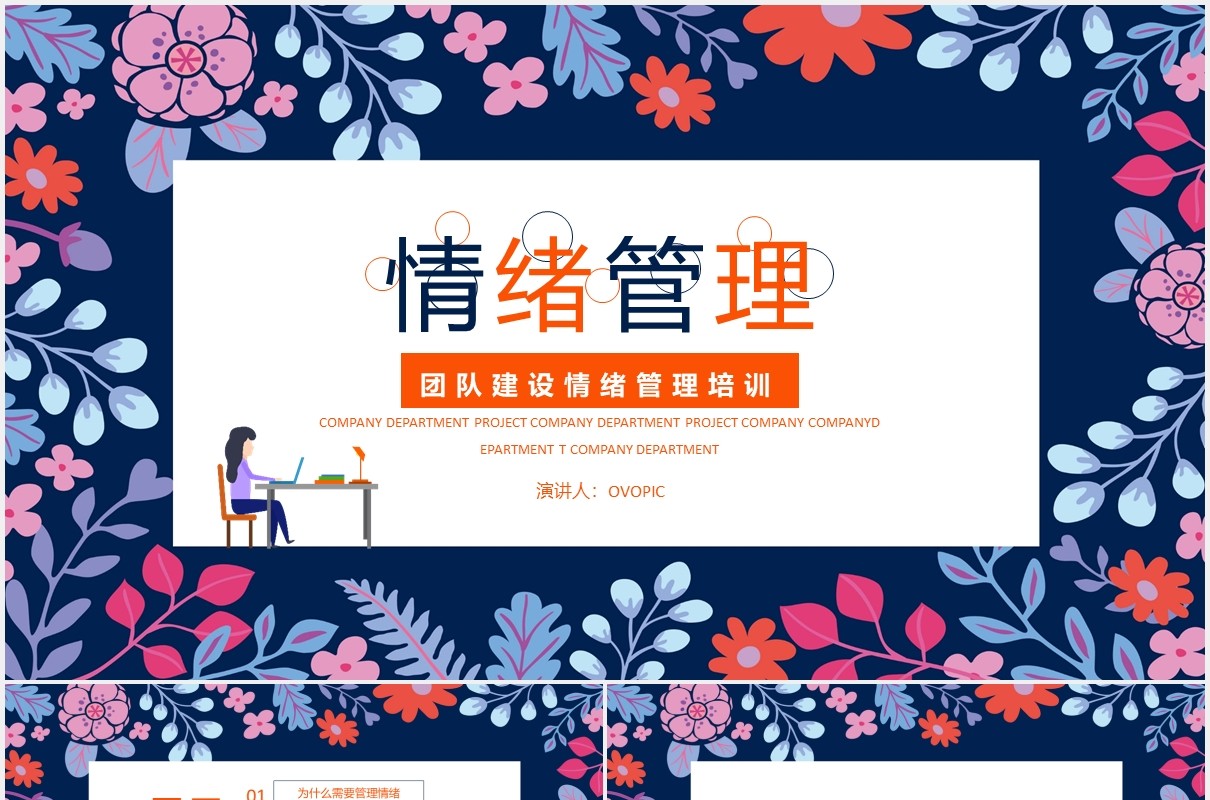 公司员工团队建设情绪管理培训课件PPT模板
