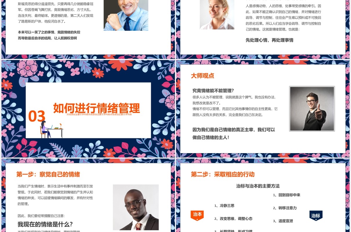 公司员工团队建设情绪管理培训课件PPT模板