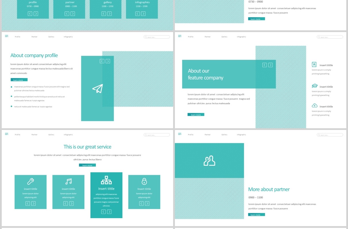 商务公司简介企业宣传PPT版式模板设计Jure - Powerpoint Template