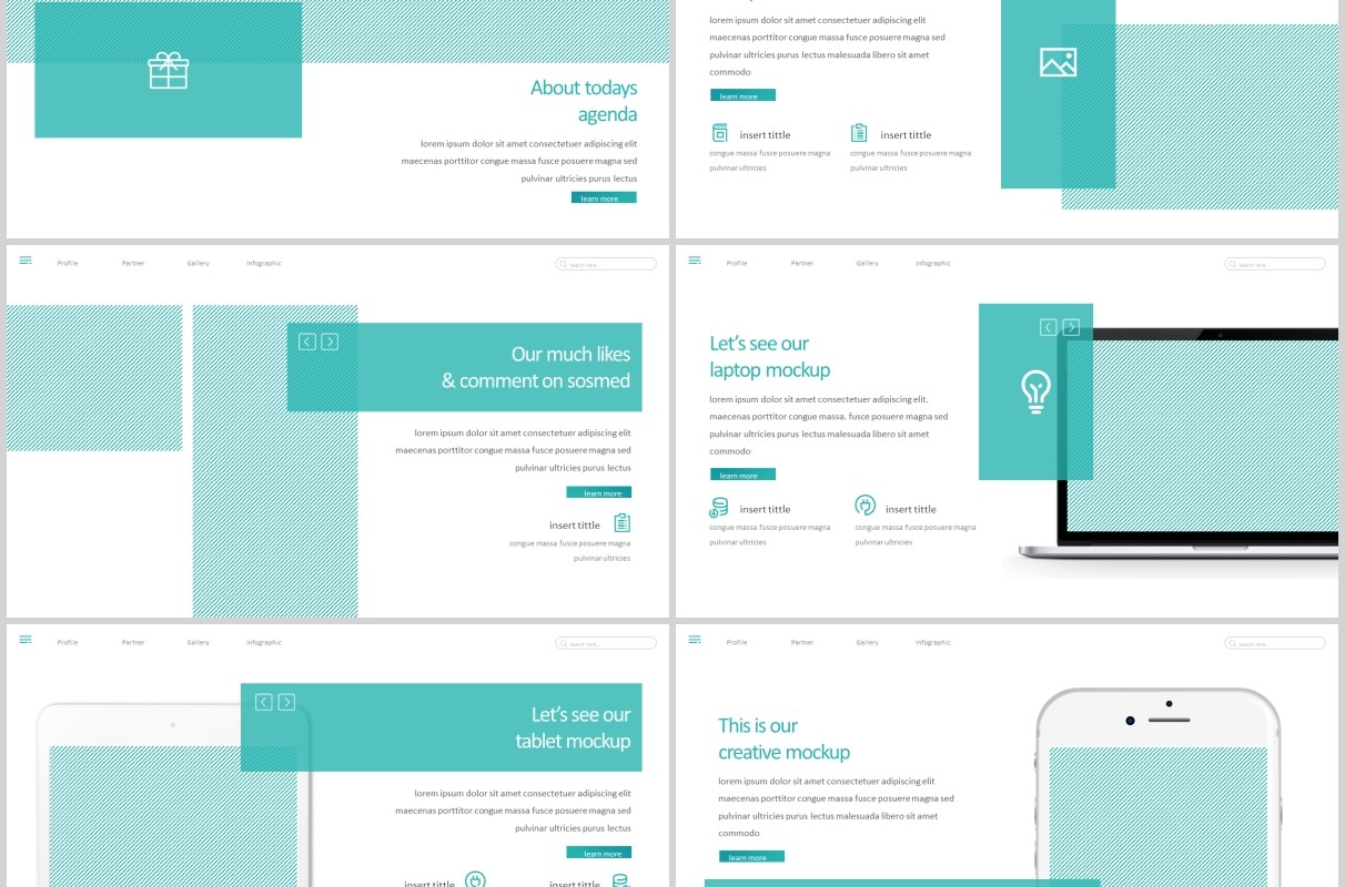 商务公司简介企业宣传PPT版式模板设计Jure - Powerpoint Template