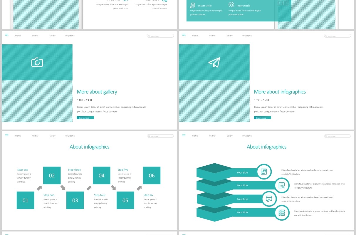 商务公司简介企业宣传PPT版式模板设计Jure - Powerpoint Template
