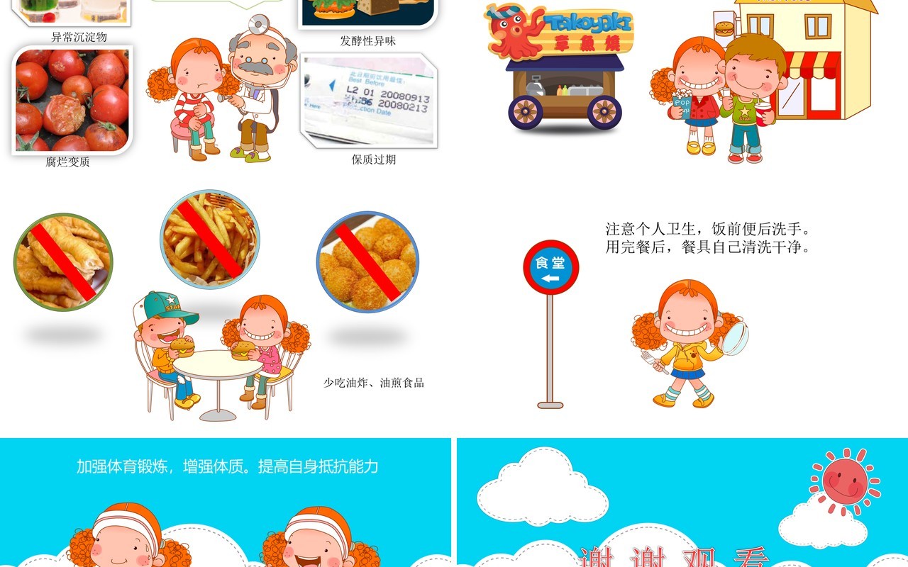 小学生校园安全教育PPT模板