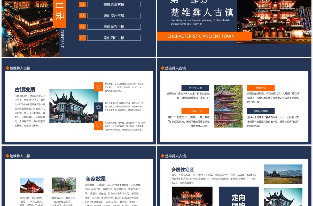 特色古镇发展规划案例分析动态PPT模板