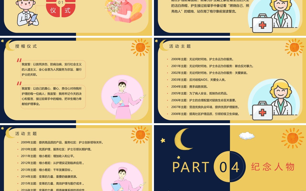 创意卡通风512国际护士节主题活动策划PPT模板