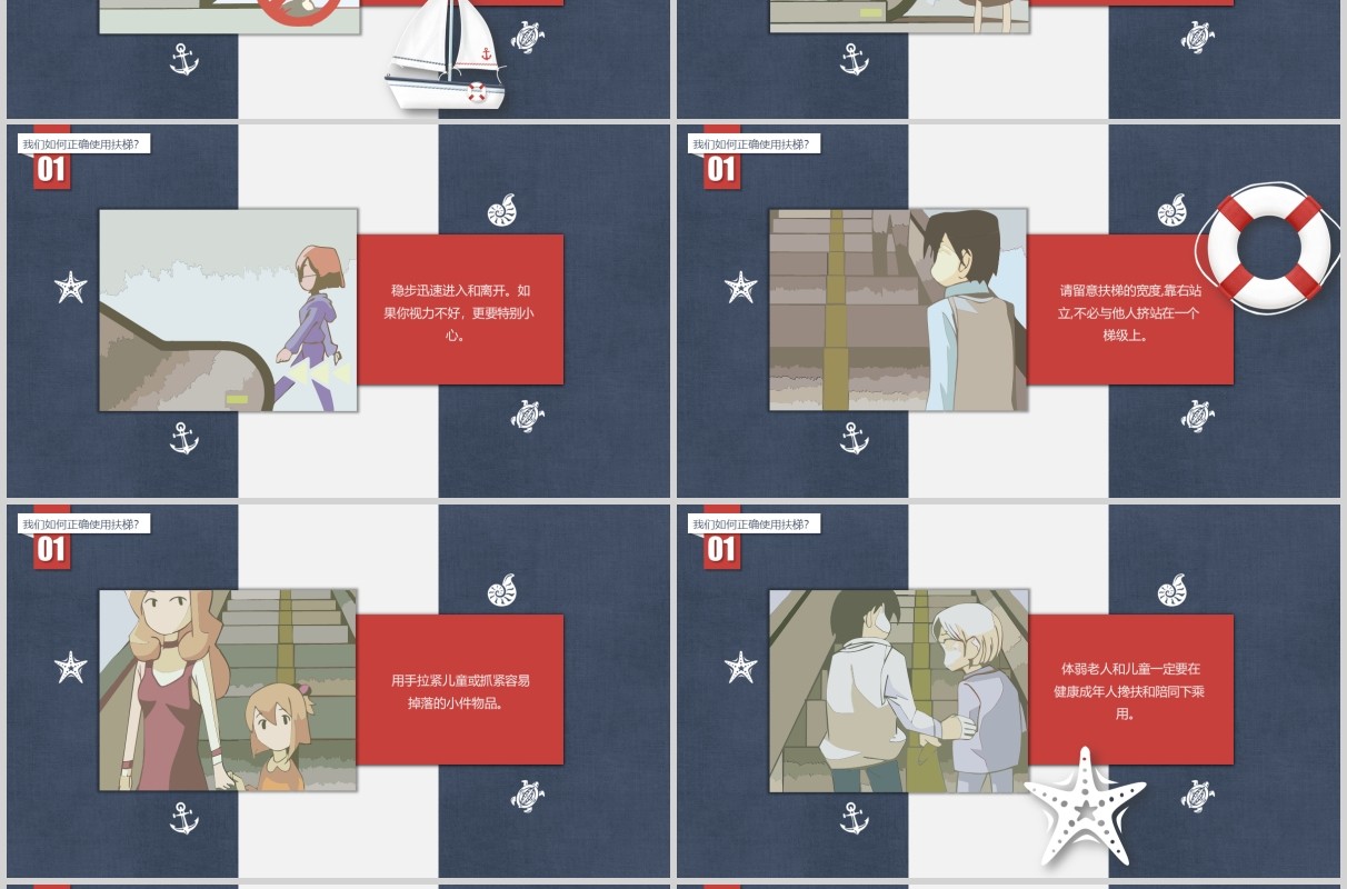 儿童电梯安全教育培训课件PPT模板