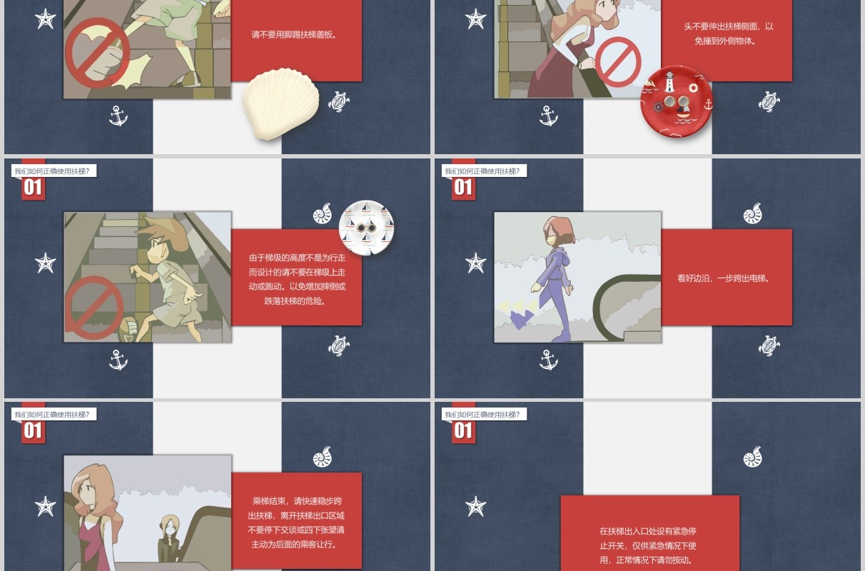 儿童电梯安全教育培训课件PPT模板