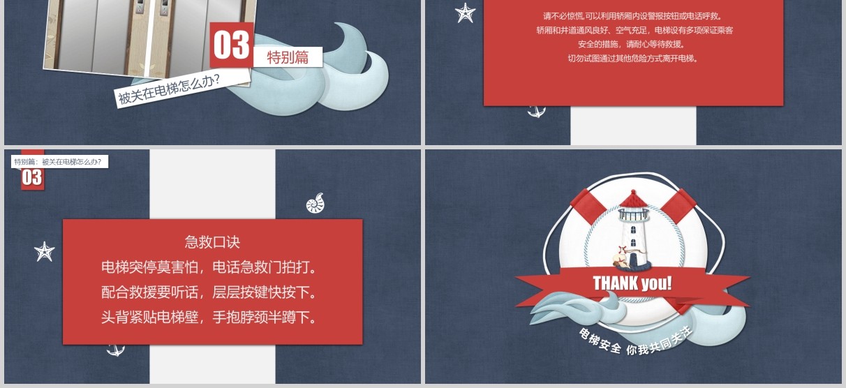 儿童电梯安全教育培训课件PPT模板