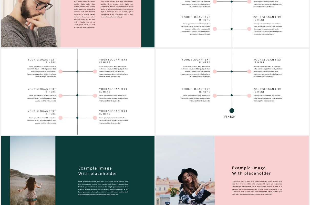 时尚作品图片展示PPT模板Proposal Minimal Powerpoint