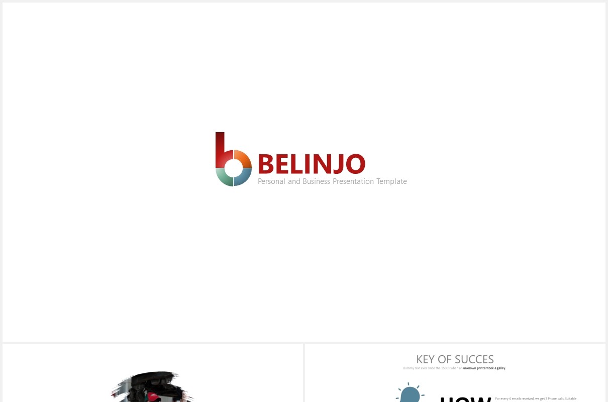 创意商务图形数据可视化图表PPT模板素材belinjo powerpoint