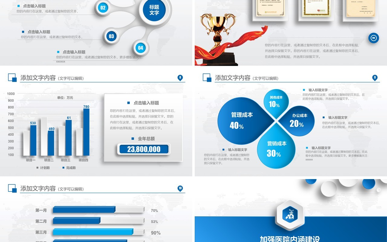 创意个性工作总结医生护士总结