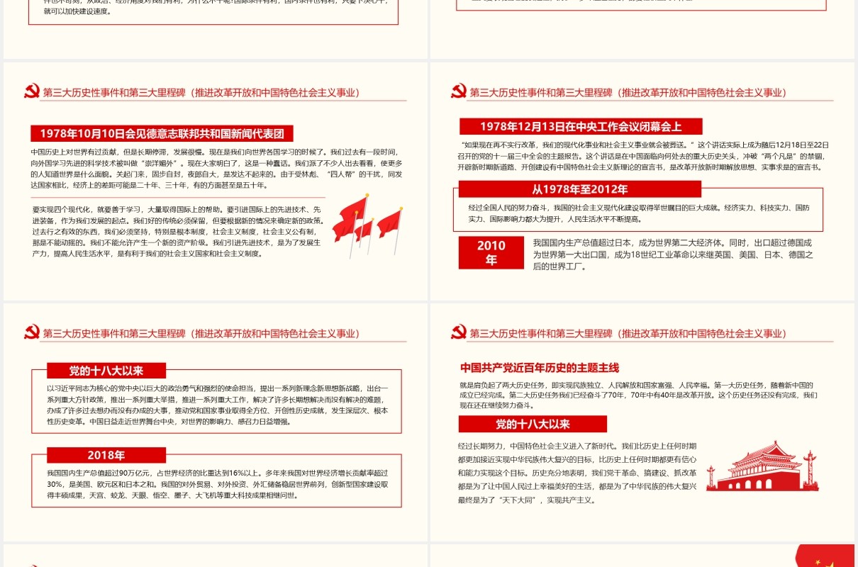 从百年历史看党的初心和使命热烈庆祝中国共产党成立100周年动态党政PPT模板