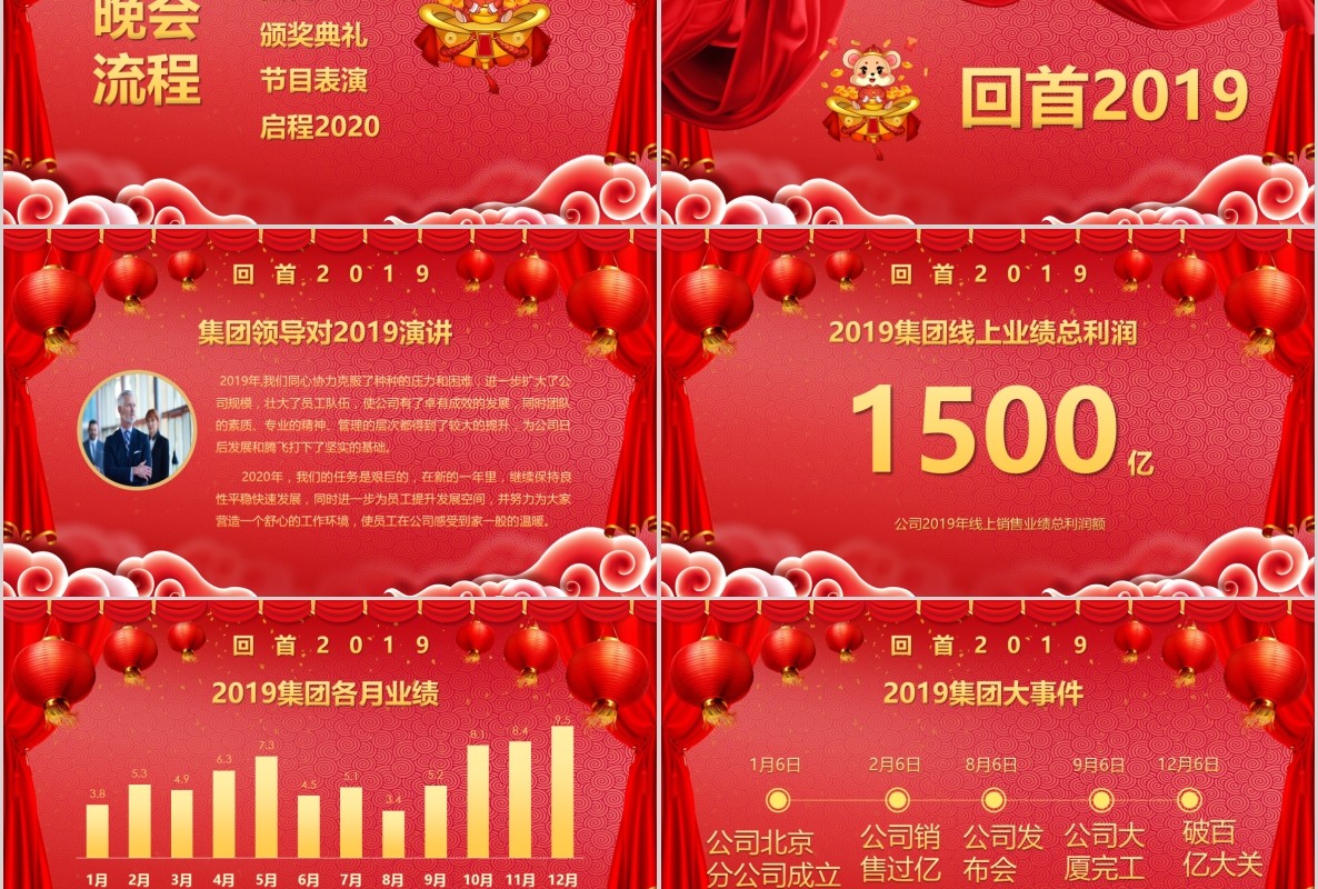 新年年会PPT模板112