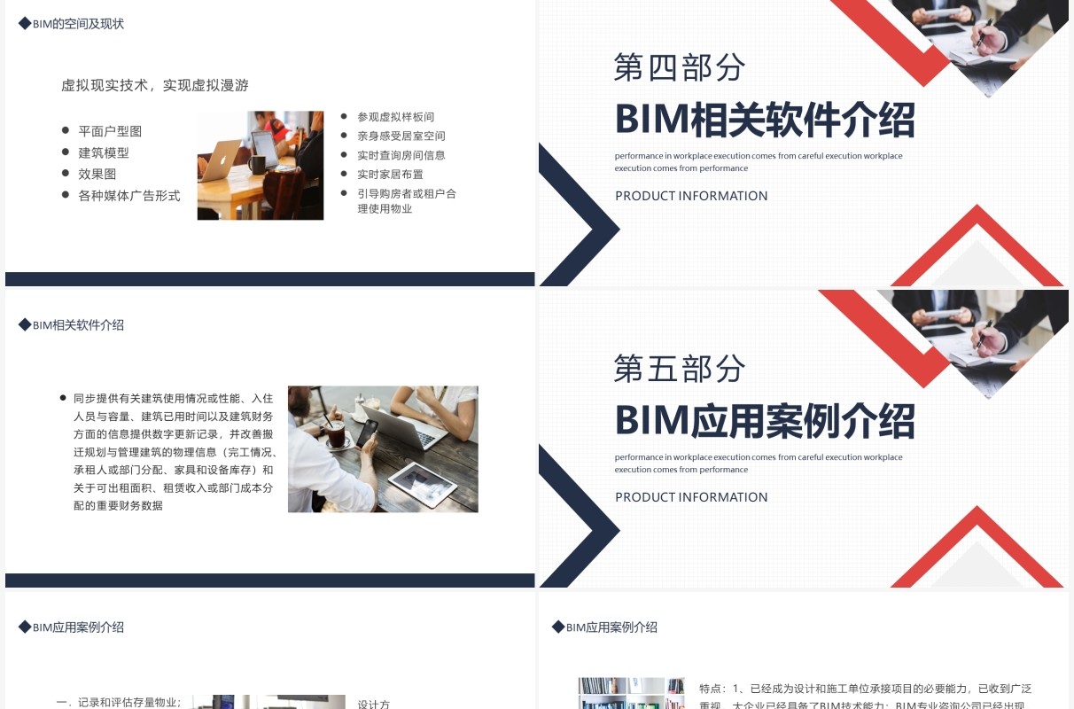 BIM技术概述及应用介绍动态PPT模板